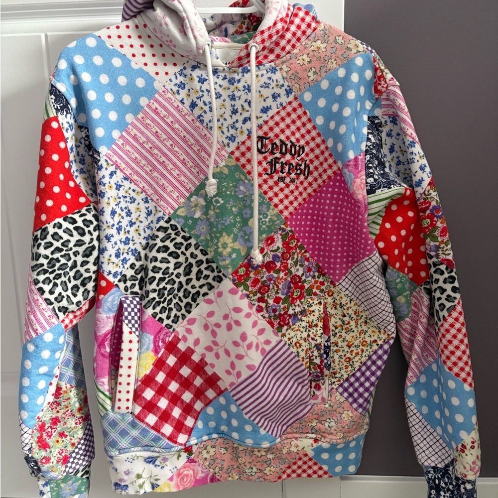 Teddy Fresh Multicolor Patchwork Hoodie